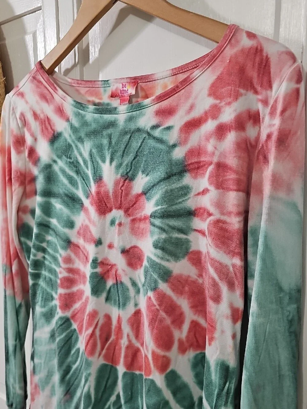 #1 Spiral Tie-Dye Long Sleeve Pajama Set - CHRISTMAS SET SUNSHINE SISTERS